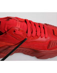 Dolce & Gabbana Red Leather Daymaster Low Top Sneakers Shoes
