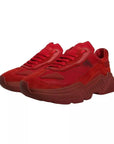 Dolce & Gabbana Red Leather Daymaster Low Top Sneakers Shoes