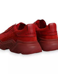 Dolce & Gabbana Red Leather Daymaster Low Top Sneakers Shoes