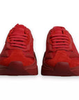 Dolce & Gabbana Red Leather Daymaster Low Top Sneakers Shoes