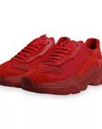Dolce & Gabbana Red Leather Daymaster Low Top Sneakers Shoes