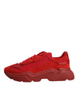 Dolce & Gabbana Red Leather Daymaster Low Top Sneakers Shoes
