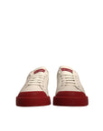 Dolce & Gabbana White Leather Logo Portofino Sneakers Shoes