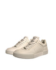Dolce & Gabbana White Leather DG Logo Low Top Sneakers Shoes