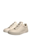 Dolce & Gabbana White Leather DG Logo Low Top Sneakers Shoes