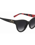 Love Moschino Black Haircalf Sunglasses