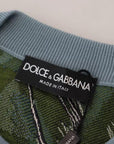 Dolce & Gabbana Jungle Wool Silk Pullover Logo Sweater
