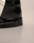 Dolce & Gabbana White Black Logo Portofino Sneakers Shoes