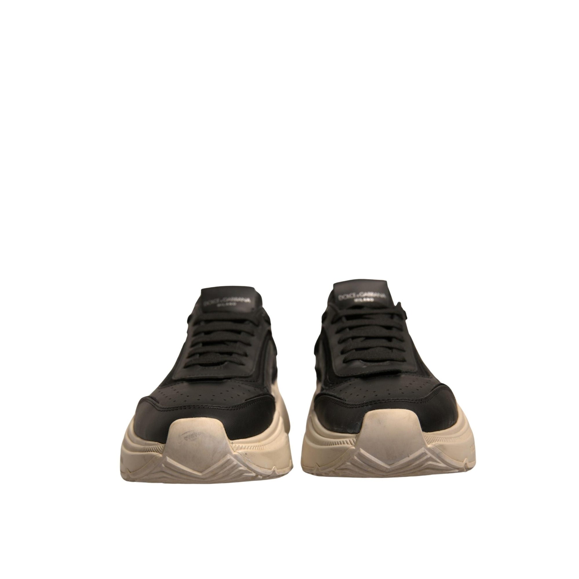 Dolce & Gabbana Black White Daymaster Low Top Sneakers Shoes