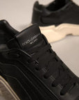 Dolce & Gabbana Black White Daymaster Low Top Sneakers Shoes