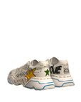 Dolce & Gabbana White Daymaster Hand Painted Sneakers Shoes