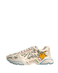 Dolce & Gabbana White Daymaster Hand Painted Sneakers Shoes