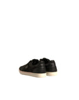 Dolce & Gabbana Black Logo Suede Leather Men Sneakers Shoes