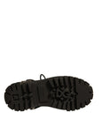 Dolce & Gabbana Black Leather Studded Trekking Boots Shoes