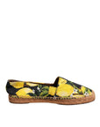 Dolce & Gabbana Multicolor Lemon Slip On Espadrilles Shoes