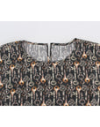 Dolce & Gabbana Enchanted Sicily Silk Blouse with Medieval Keys Print