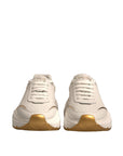 Dolce & Gabbana White Gold Daymaster Low Top Sneakers Shoes