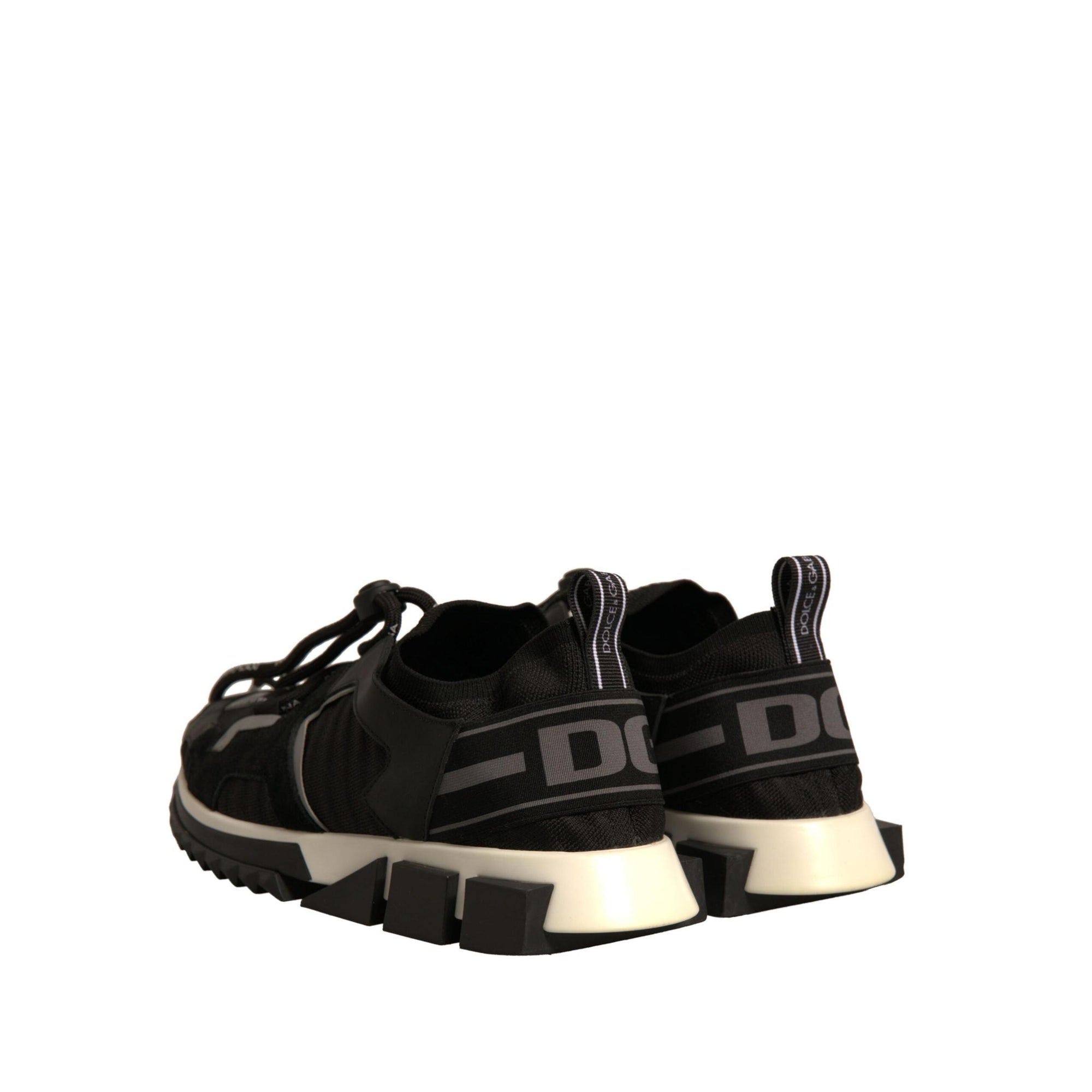 Dolce & Gabbana Black Mesh Sorrento Trekking Sneakers Shoes
