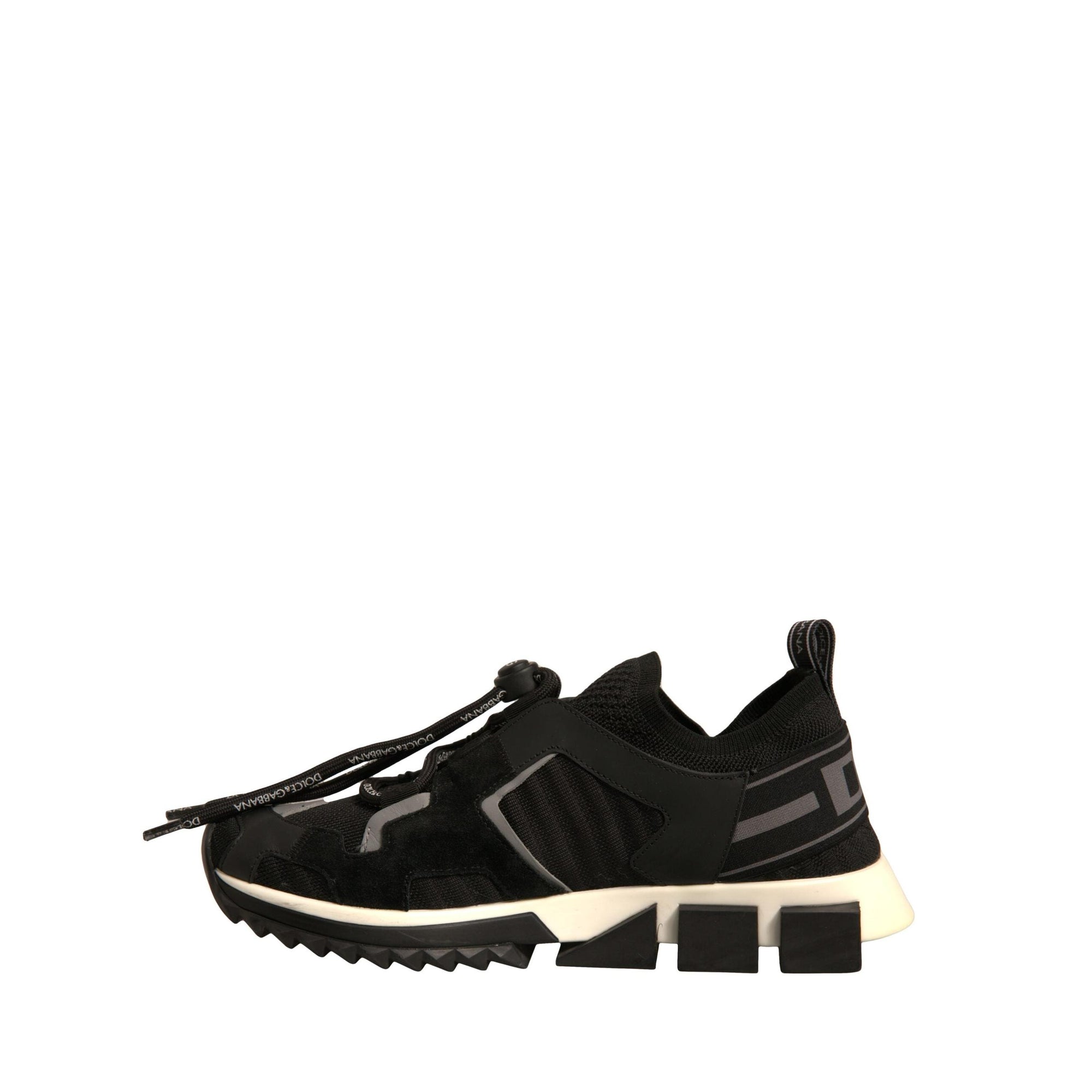 Dolce & Gabbana Black Mesh Sorrento Trekking Sneakers Shoes