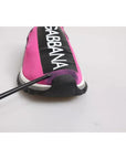 Dolce & Gabbana Fuchsia White Slip On Sorrento Sneakers Shoes