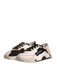 Dolce & Gabbana White Black NS1 Low Top Sports Sneakers Shoes