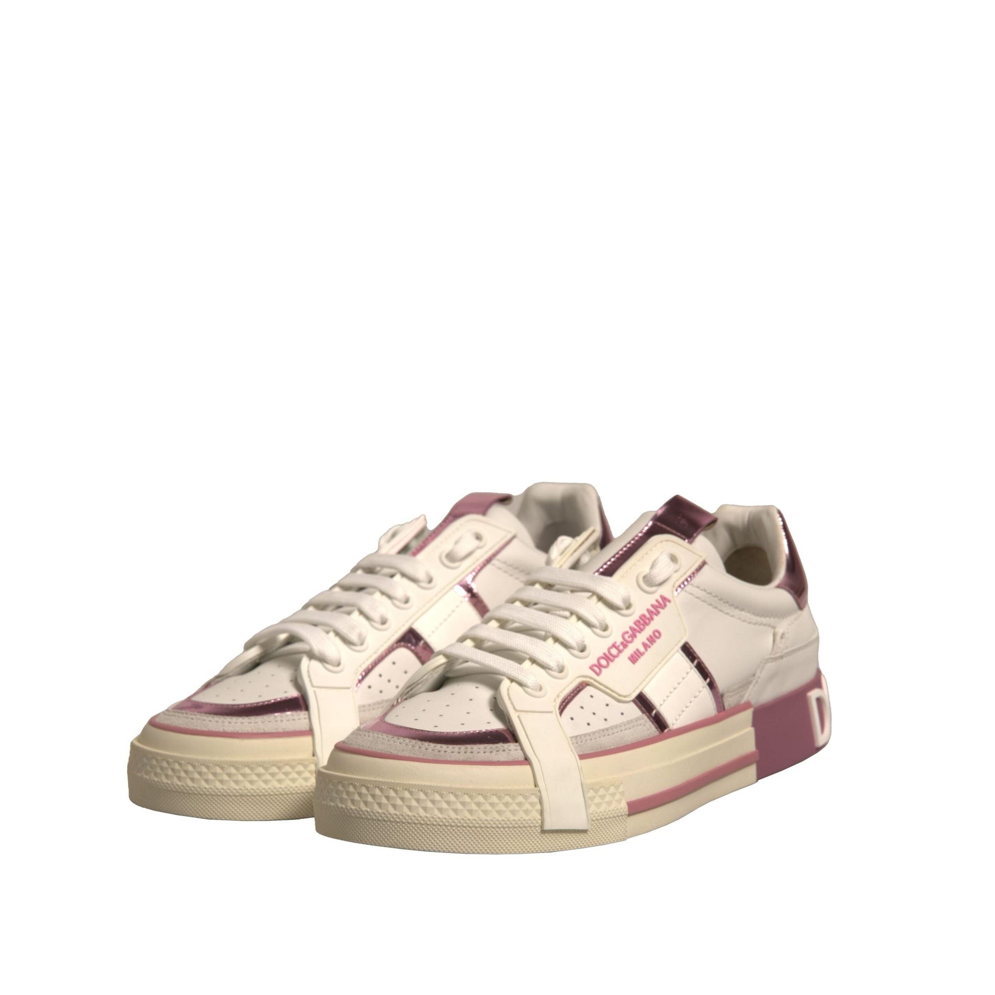 Dolce & Gabbana Multicolor Logo CUSTOM 2.Zero Sneakers Shoes