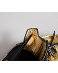 Dolce & Gabbana Gold Stretch Lace Up NS1 Sneakers Shoes