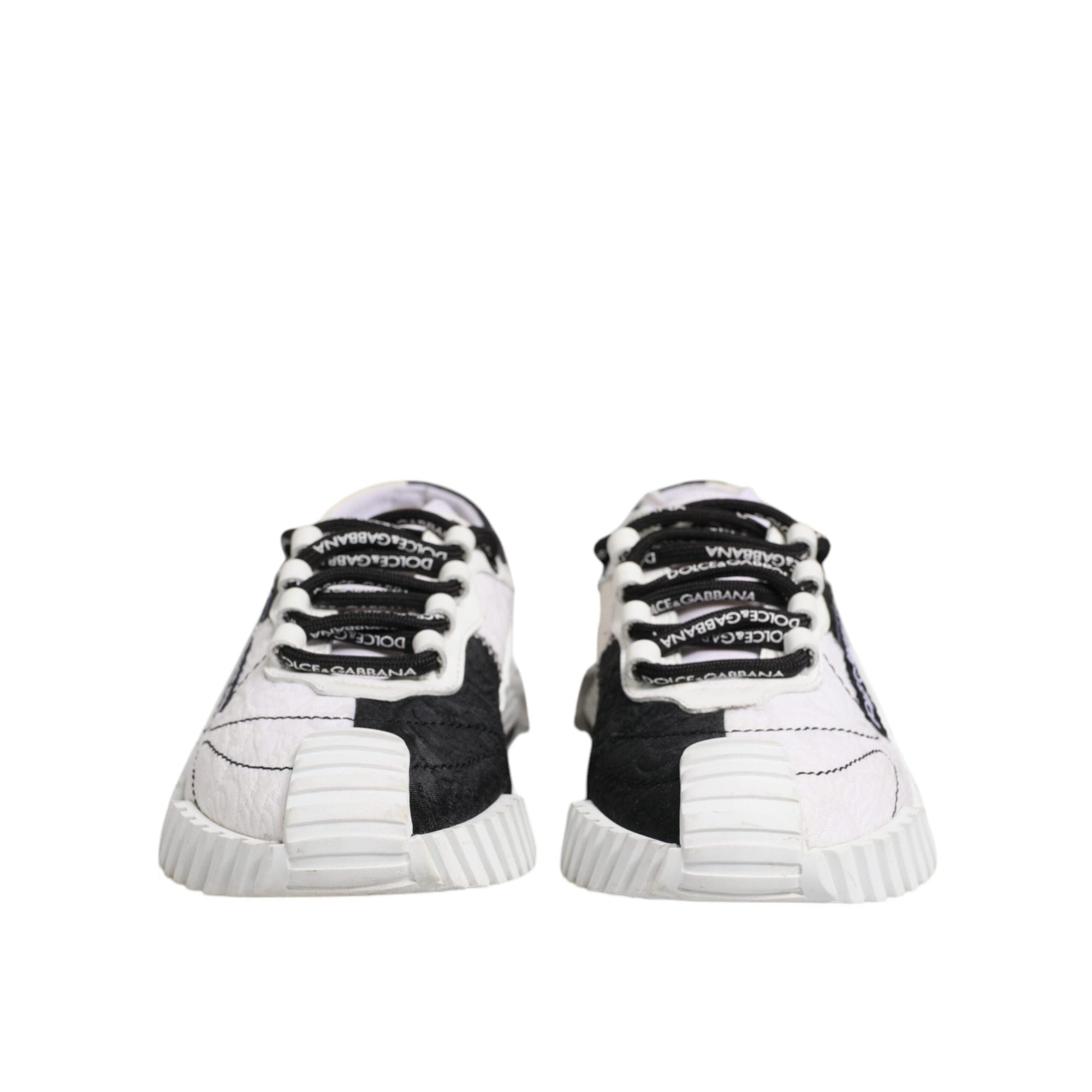 Dolce & Gabbana White Black NS1 Low Top Sneakers Shoes