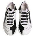 Dolce & Gabbana White Black NS1 Low Top Sneakers Shoes