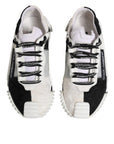 Dolce & Gabbana White Black NS1 Low Top Sneakers Shoes
