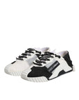 Dolce & Gabbana White Black NS1 Low Top Sneakers Shoes