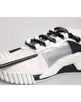 Dolce & Gabbana White Black NS1 Low Top Sneakers Shoes