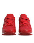 Dolce & Gabbana Red Floral Lace Leather Sneakers Shoes