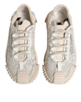 Dolce & Gabbana White Lace NS1 Low Top Sneaker Sports Shoes