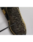 Dolce & Gabbana Gold Glitter Leopard Sorrento Sneakers Shoes