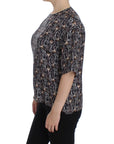 Dolce & Gabbana Enchanted Sicily Silk Blouse with Key Print