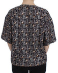 Dolce & Gabbana Enchanted Sicily Silk Blouse with Key Print