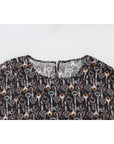 Dolce & Gabbana Enchanted Sicily Silk Blouse with Key Print