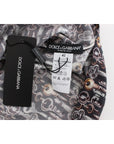 Dolce & Gabbana Enchanted Sicily Silk Blouse with Key Print