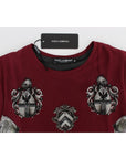 Dolce & Gabbana Enchanted Sicily Silk Blouse with Knight Print