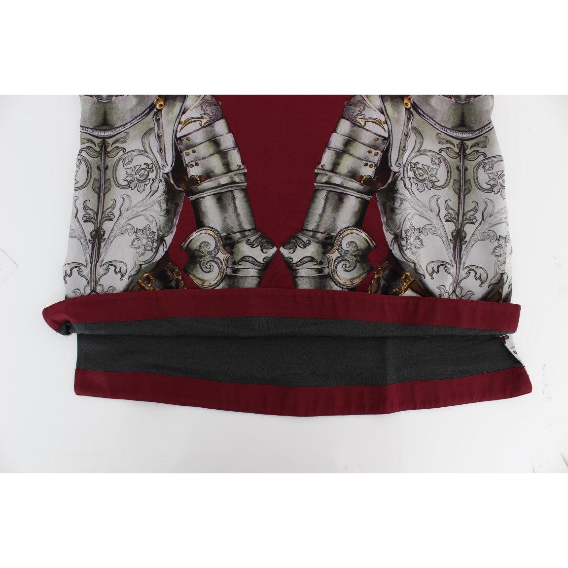 Dolce & Gabbana Enchanted Sicily Silk Blouse with Knight Print