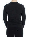 Dolce & Gabbana Elegant Gray Wool Cardigan Sweater