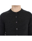 Dolce & Gabbana Elegant Gray Wool Cardigan Sweater