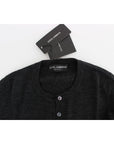 Dolce & Gabbana Elegant Gray Wool Cardigan Sweater