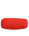 Chanel Red Tweed 2WAY Hand Chain Medium Shoulder Bag Purse