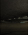 Chanel Dark Green Leather Shoulder Bag Gray Metal Purse Bag