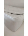 Chanel White Medium Classic DIANA Shoulder Bag Gold Plated Purse