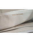 Chanel White Medium Classic DIANA Shoulder Bag Gold Plated Purse