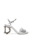 Dolce & Gabbana Silver Leather Sandal