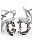 Dolce & Gabbana Silver Leather Sandal